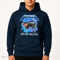 Moo Deng Hippo Ride The Moo Deng Music Rock Style Hoodie thumb 2