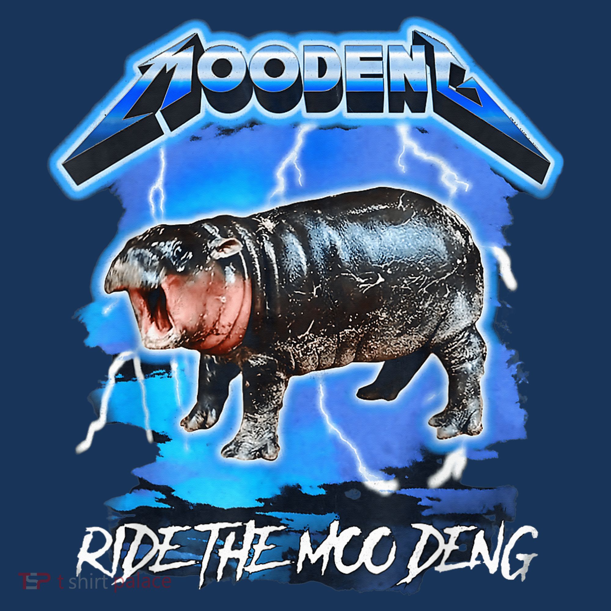 Moo Deng Hippo Ride The Moo Deng Music Rock Style Visor