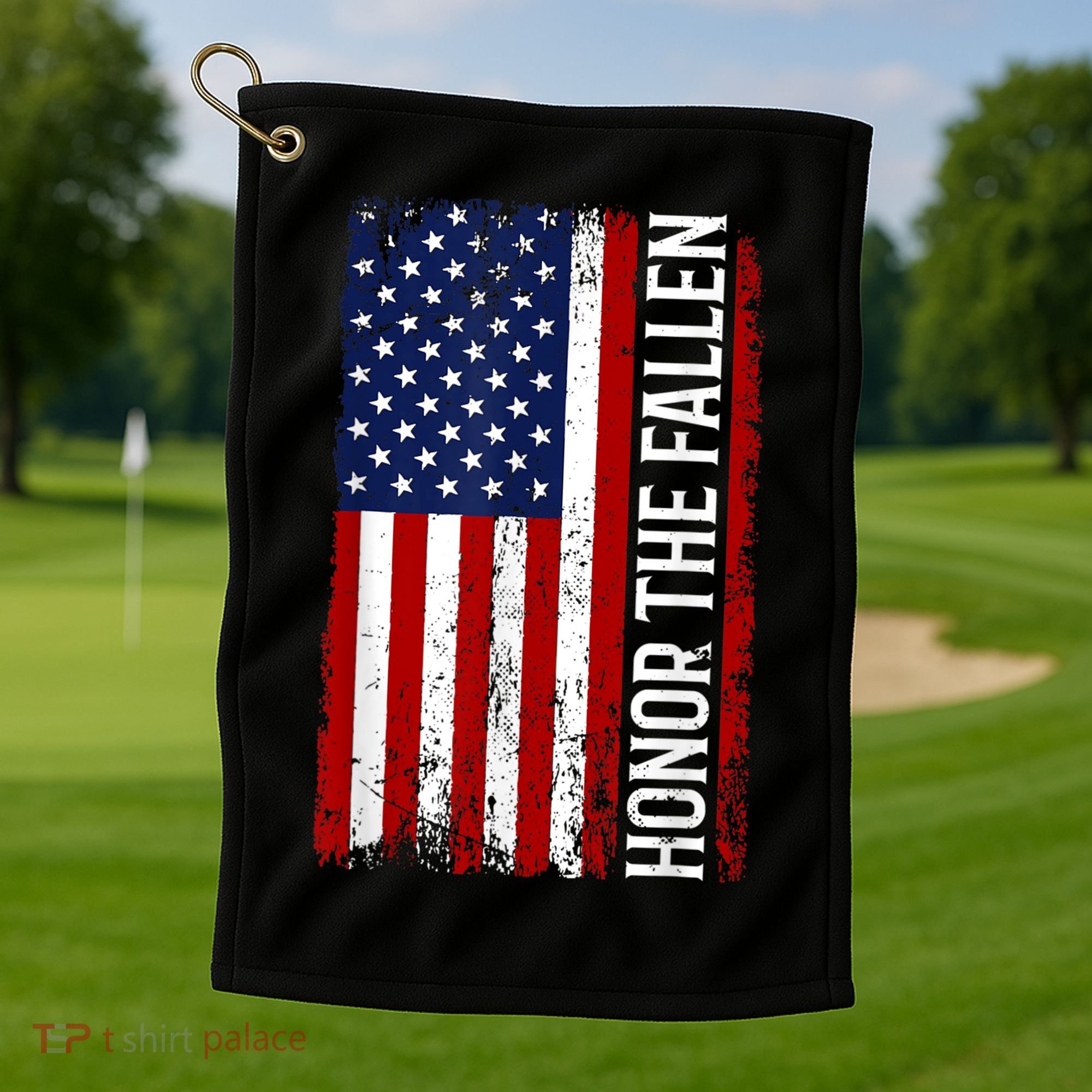 Memorial Day Honor And Remember The Fallen Golf Towel