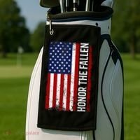 Memorial Day Honor And Remember The Fallen Golf Towel thumb 2