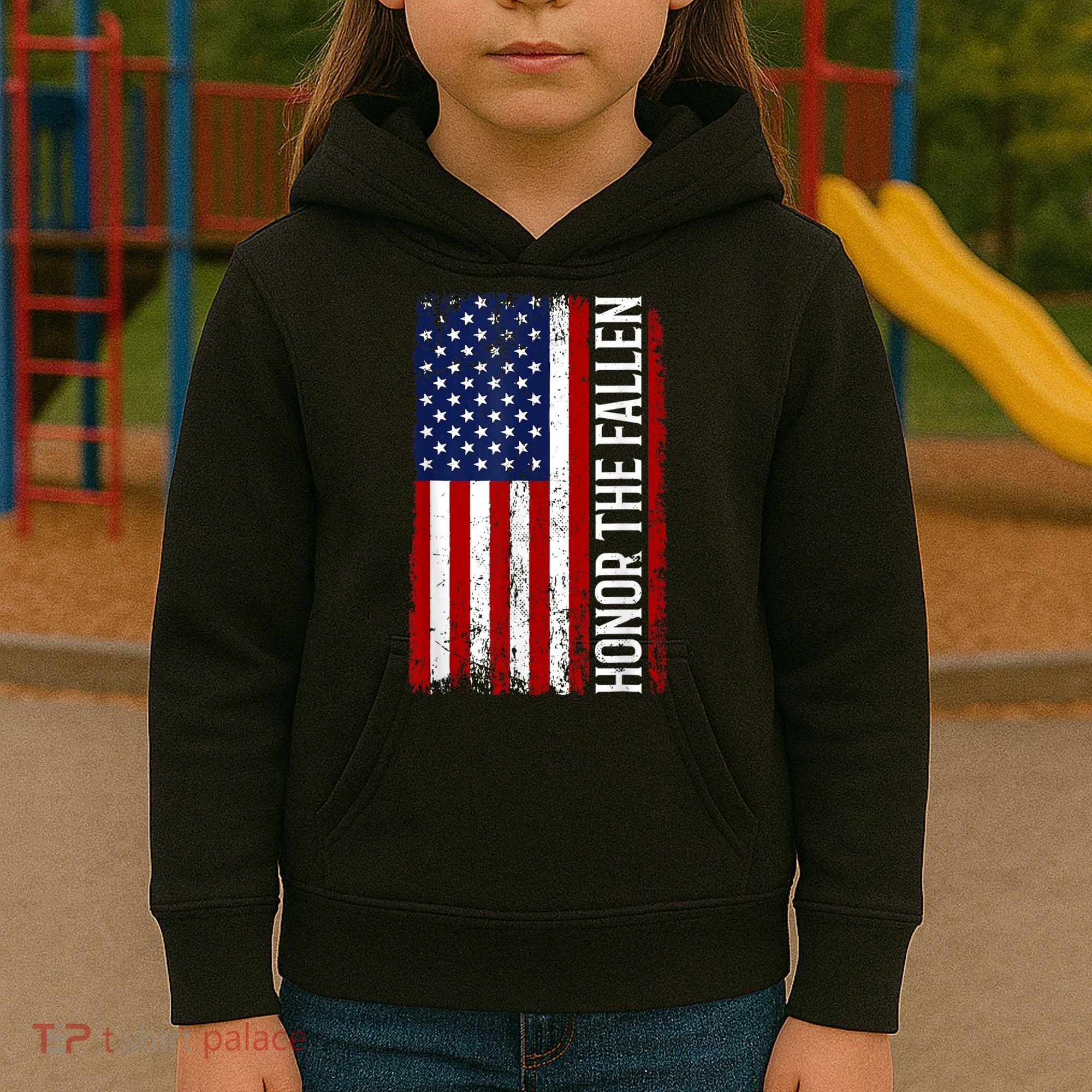 Memorial Day Honor And Remember The Fallen Kids Hoodie