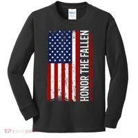 Memorial Day Honor And Remember The Fallen Kids Long Sleeve Shirt thumb 0