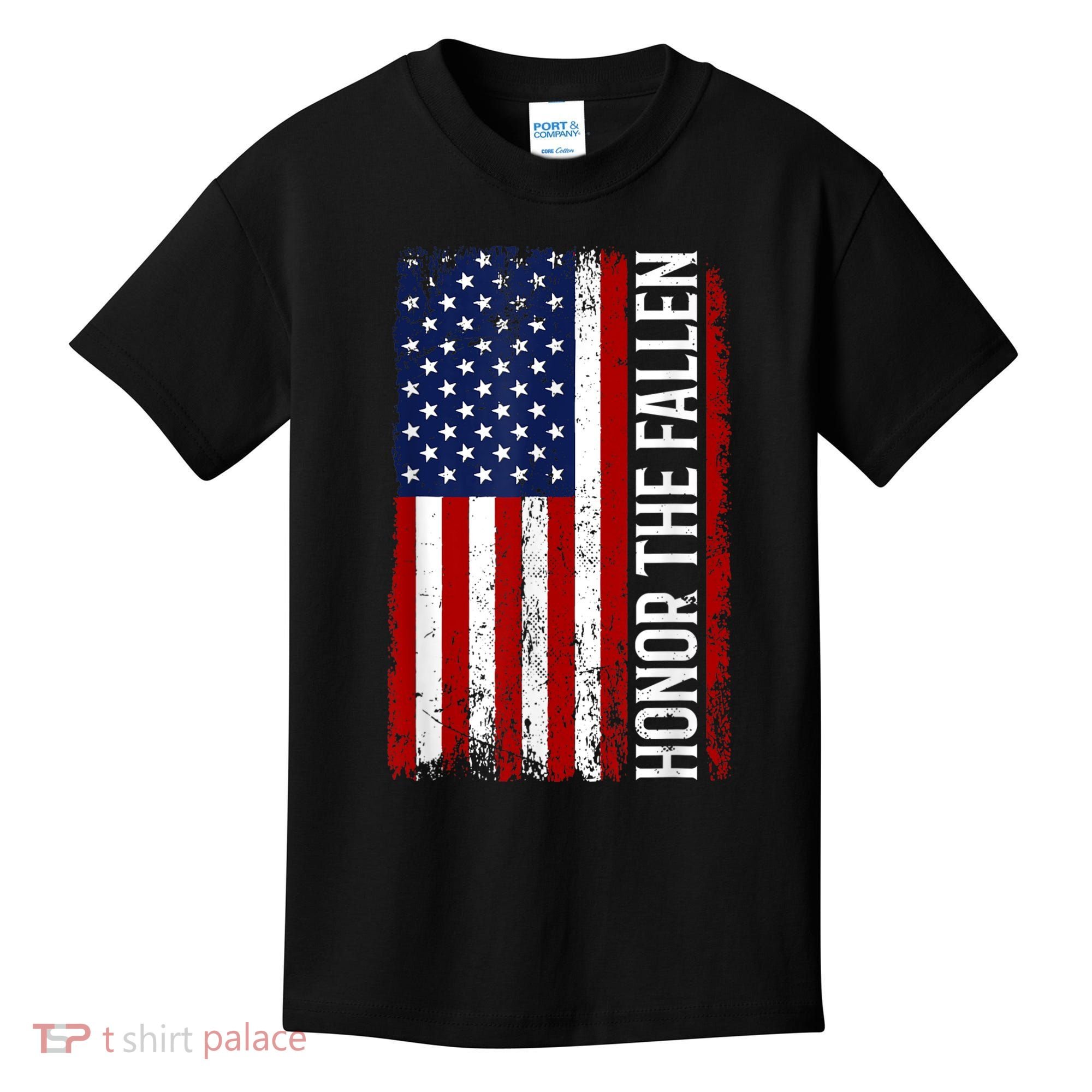 Memorial Day Honor And Remember The Fallen Kids T-Shirt
