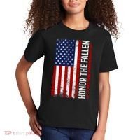 Memorial Day Honor And Remember The Fallen Kids T-Shirt thumb 2