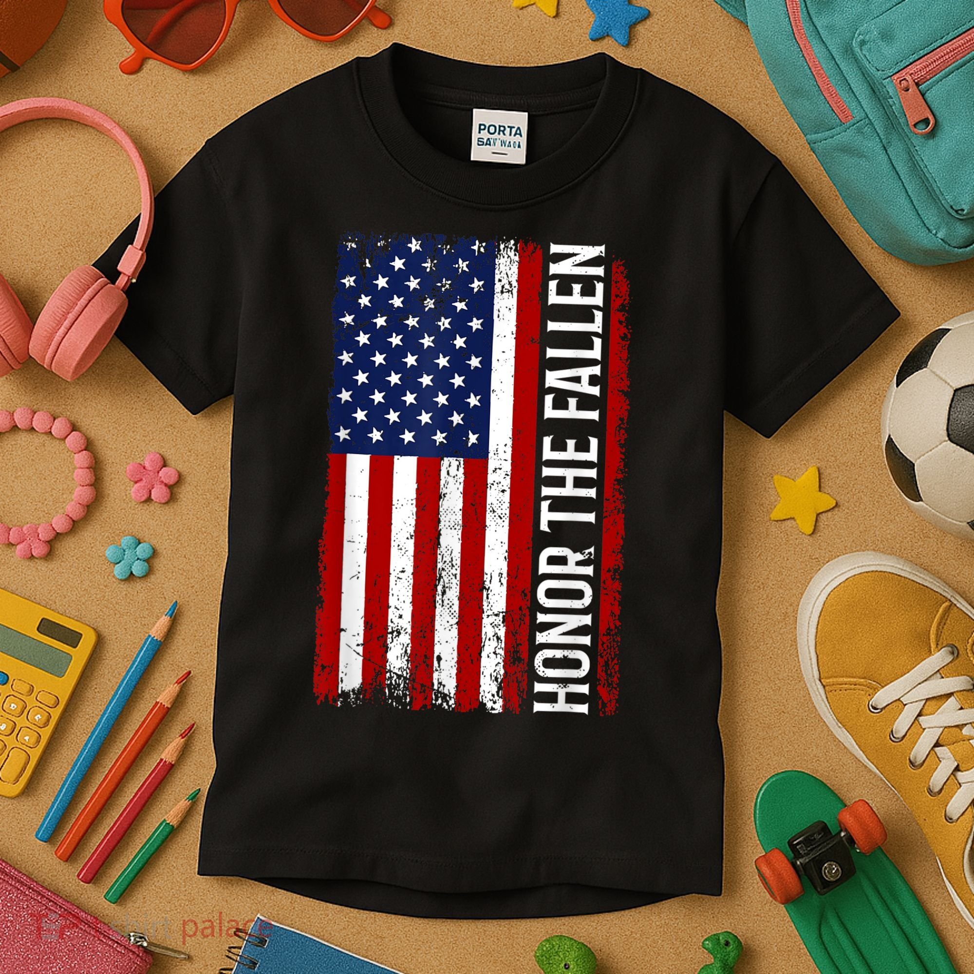 Memorial Day Honor And Remember The Fallen Kids T-Shirt