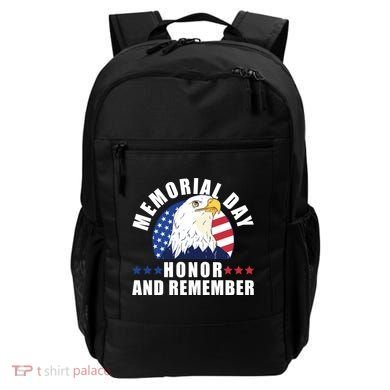 Memorial Day Honor And Remember Bald Eagle Patriotic Gift Backpack