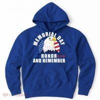 Memorial Day Honor And Remember Bald Eagle Patriotic Gift Hoodie thumb 0