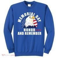 Memorial Day Honor And Remember Bald Eagle Patriotic Gift Sweatshirt thumb 0
