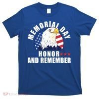 Memorial Day Honor And Remember Bald Eagle Patriotic Gift T-Shirt thumb 0