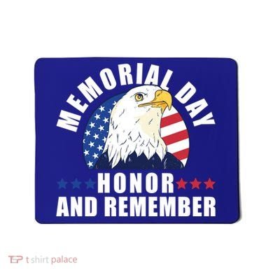Memorial Day Honor And Remember Bald Eagle Patriotic Gift Mousepad