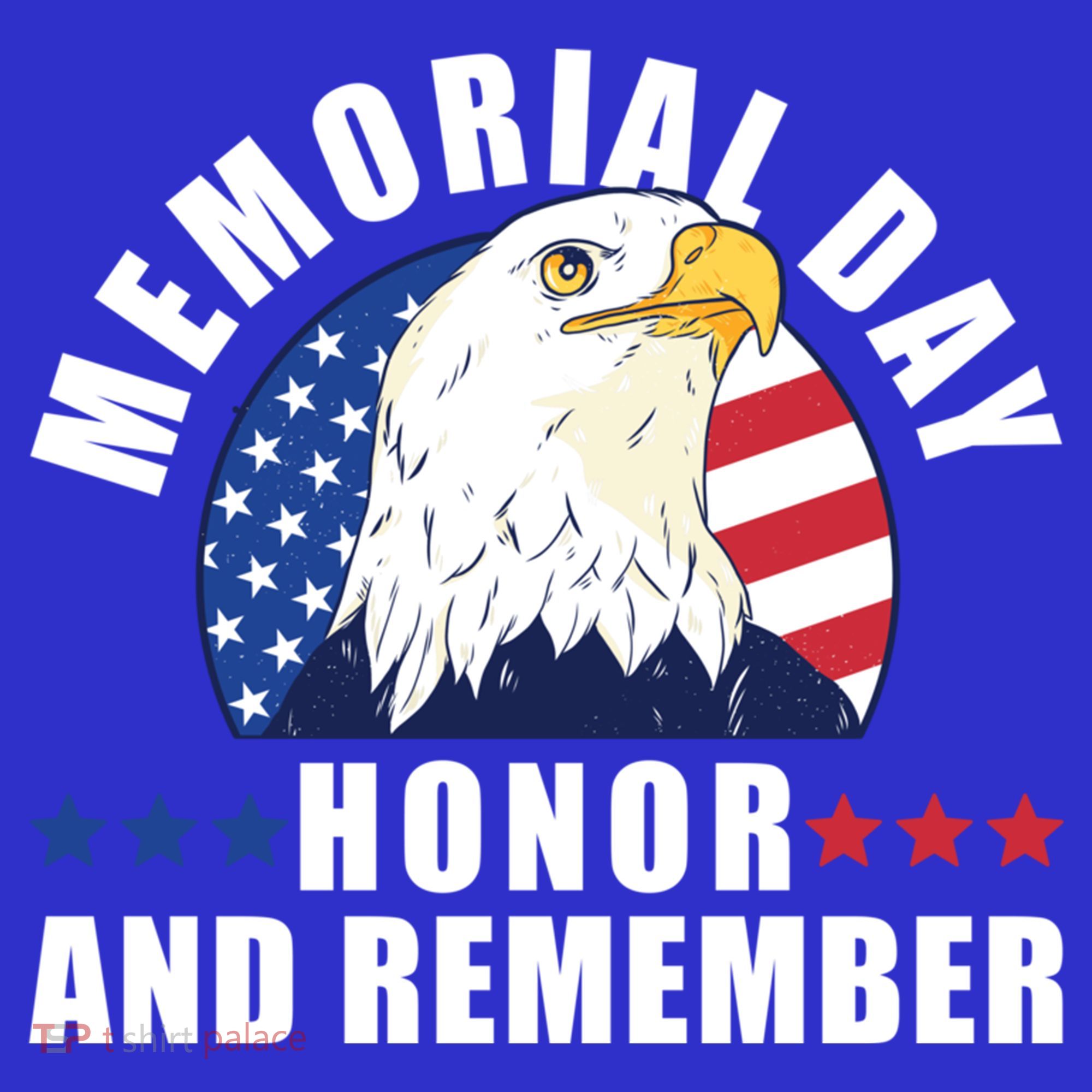 Memorial Day Honor And Remember Bald Eagle Patriotic Gift Toddler T-Shirt