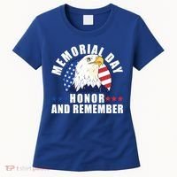 Memorial Day Honor And Remember Bald Eagle Patriotic Gift Women's T-Shirt thumb 0