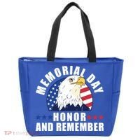 Memorial Day Honor And Remember Bald Eagle Patriotic Gift Tote Bag thumb 0