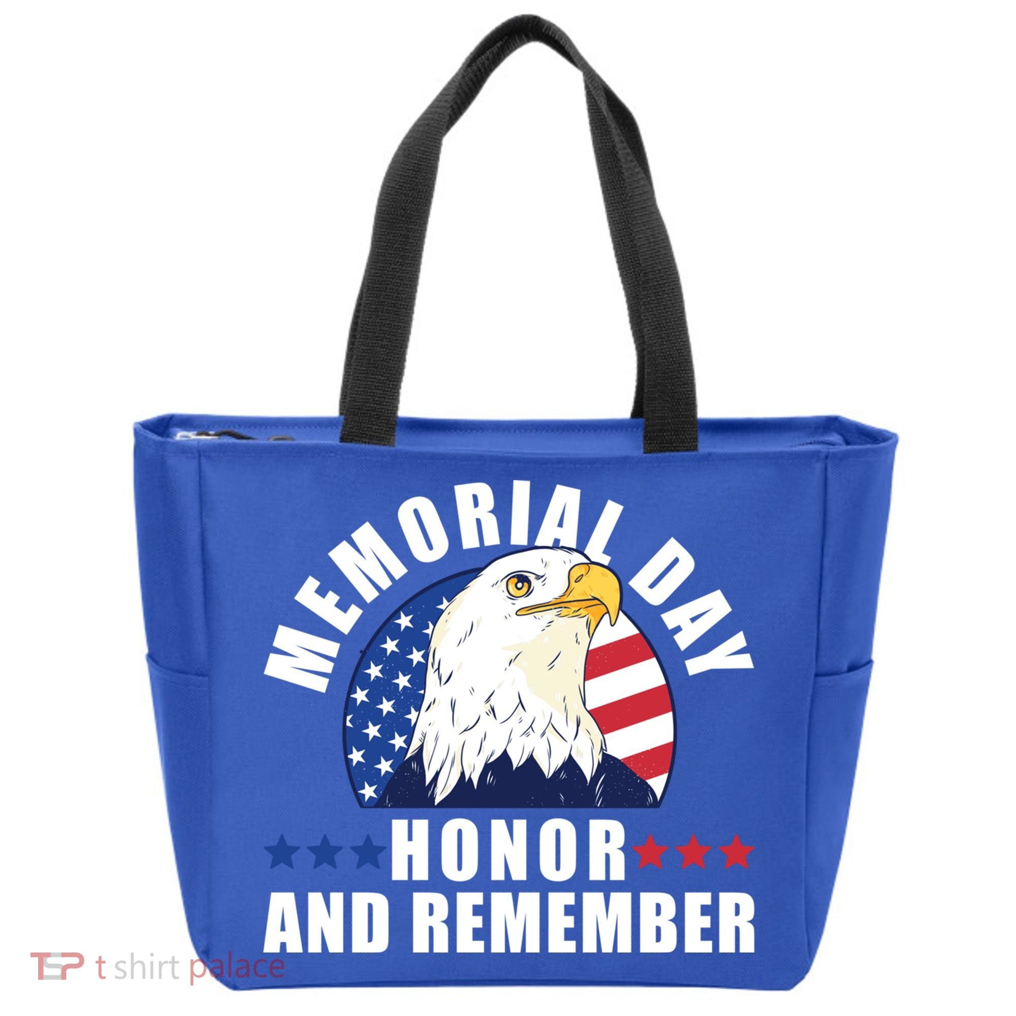 Memorial Day Honor And Remember Bald Eagle Patriotic Gift Tote Bag