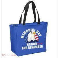 Memorial Day Honor And Remember Bald Eagle Patriotic Gift Tote Bag thumb 2