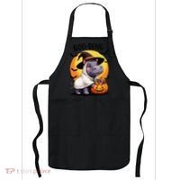 Moo Deng Halloween Boo Deng Costume Moodeng Hippo Apron thumb 0