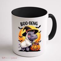Moo Deng Halloween Boo Deng Costume Moodeng Hippo Coffee Mug thumb 1
