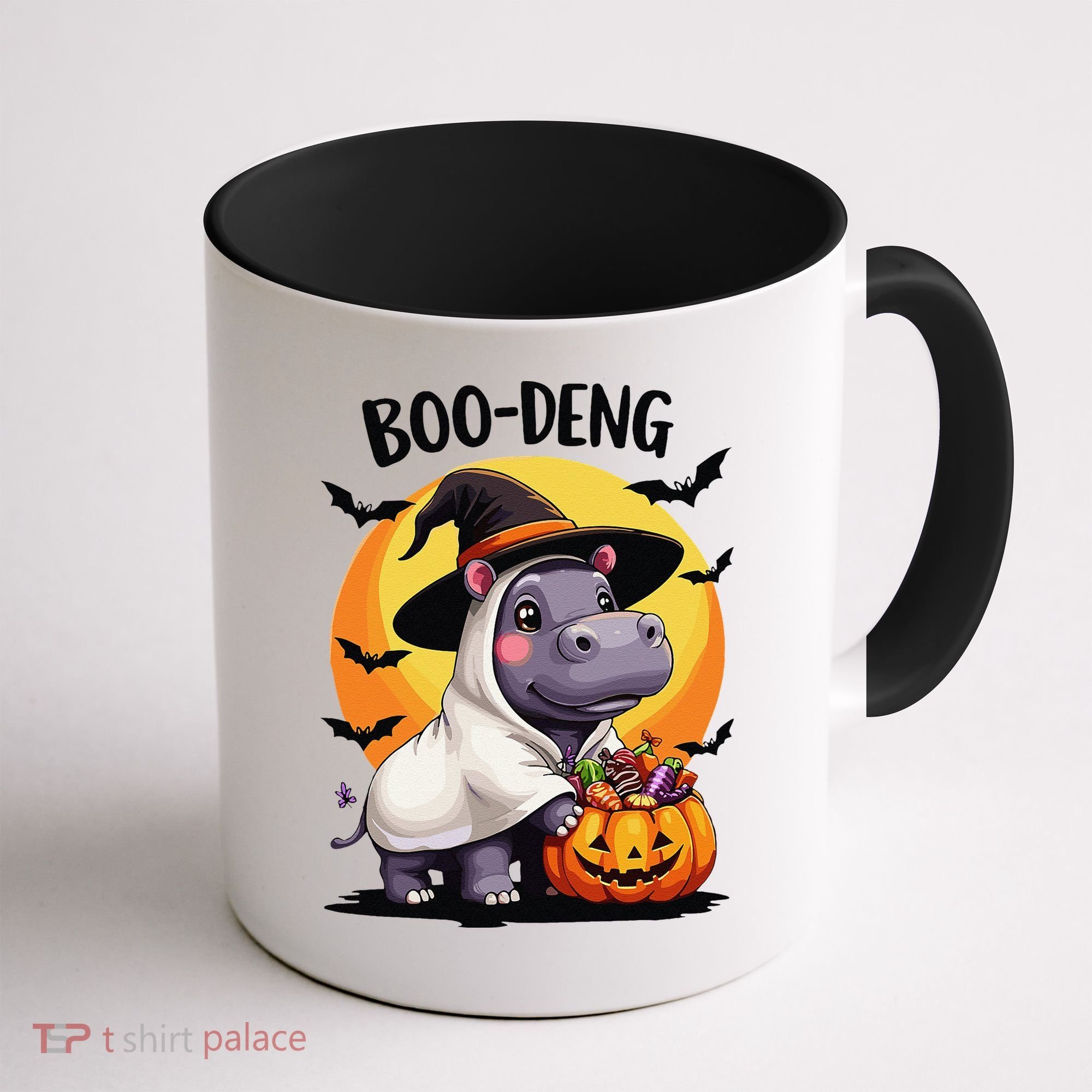 Moo Deng Halloween Boo Deng Costume Moodeng Hippo Coffee Mug