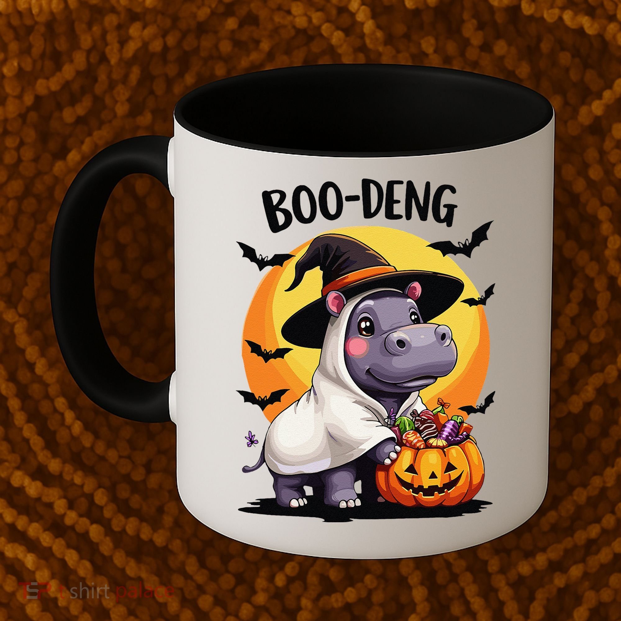 Moo Deng Halloween Boo Deng Costume Moodeng Hippo Coffee Mug