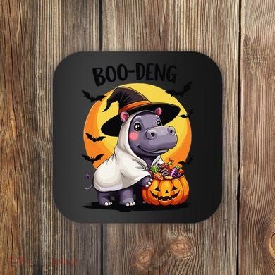 Moo Deng Halloween Boo Deng Costume Moodeng Hippo Coaster