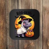 Moo Deng Halloween Boo Deng Costume Moodeng Hippo Coaster thumb 0