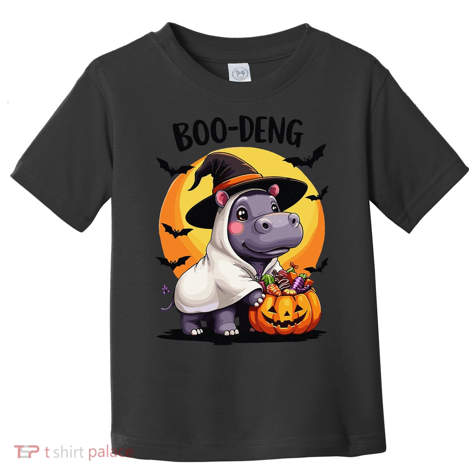 Moo Deng Halloween Boo Deng Costume Moodeng Hippo Toddler T-Shirt