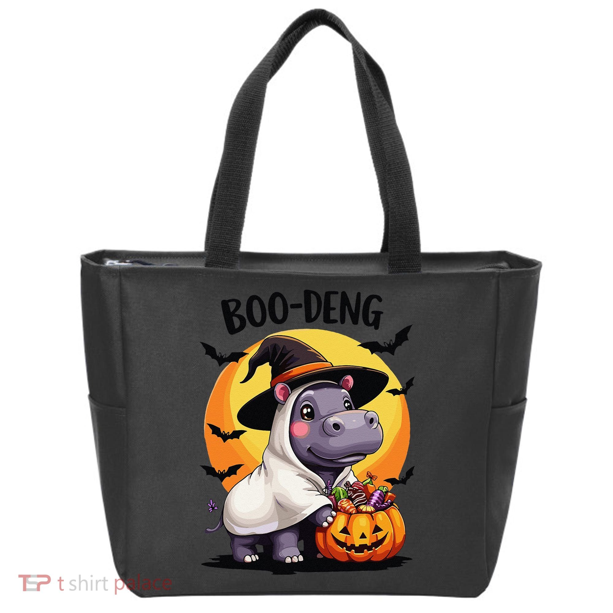Moo Deng Halloween Boo Deng Costume Moodeng Hippo Tote Bag