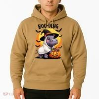 Moo Deng Halloween Boo Deng Costume Moodeng Hippo Hoodie thumb 2