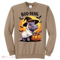 Moo Deng Halloween Boo Deng Costume Moodeng Hippo Sweatshirt thumb 0