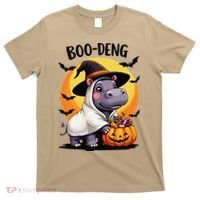Moo Deng Halloween Boo Deng Costume Moodeng Hippo T-Shirt thumb 0