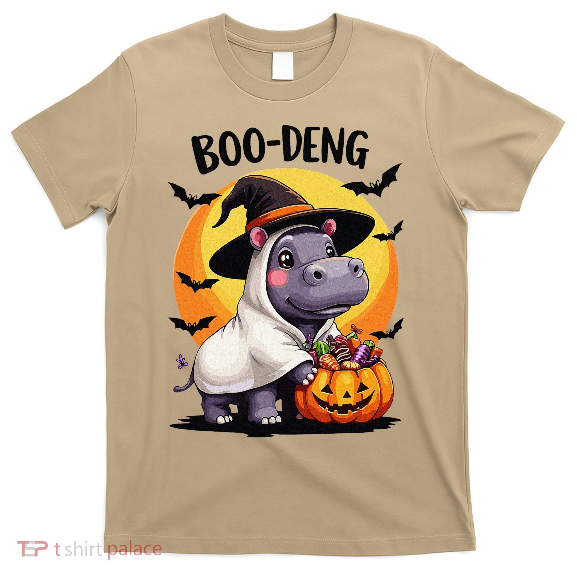 Moo Deng Halloween Boo Deng Costume Moodeng Hippo T-Shirt