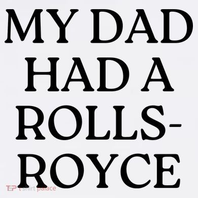 My Dad Had A Rolls Royce Plastic Christmas Ball Ornament