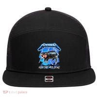 Moo Deng Hippo Ride The Moo Deng 7 Panel Mesh Trucker Snapback Hat thumb 0