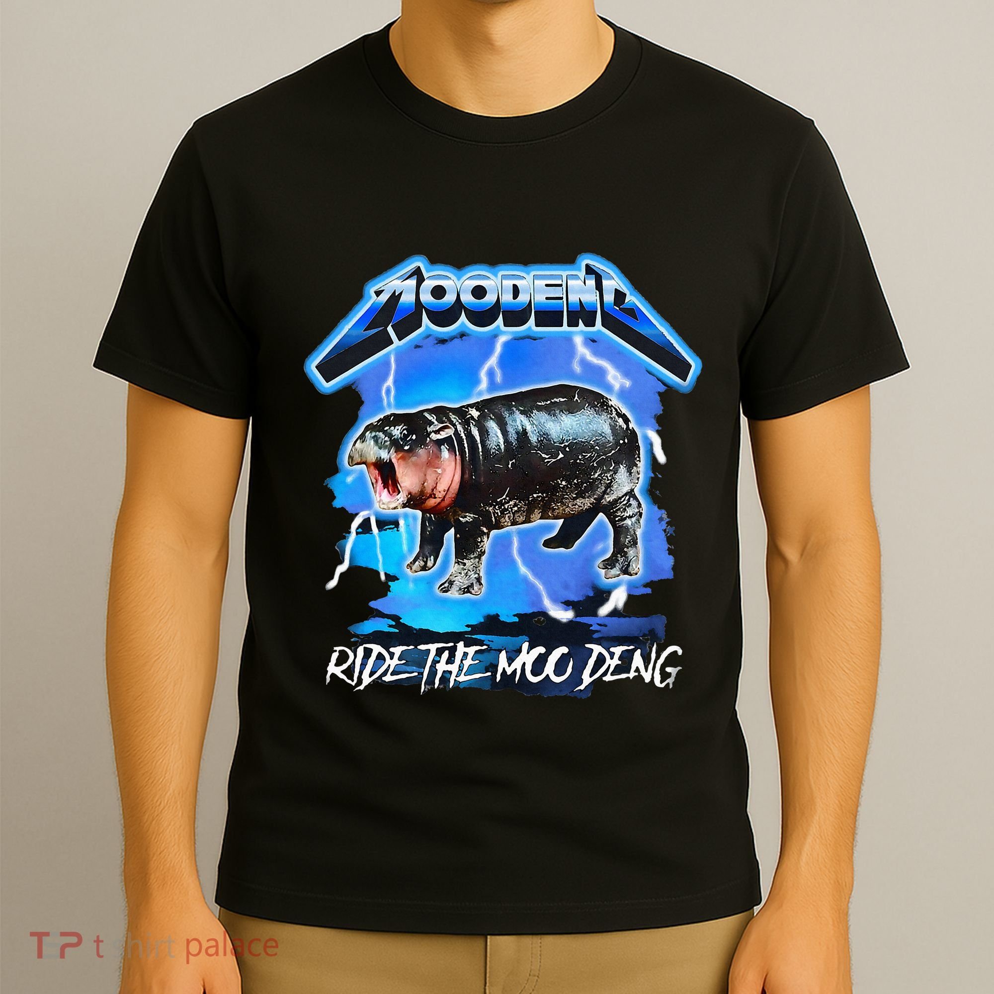 Moo Deng Hippo Ride The Moo Deng T-Shirt