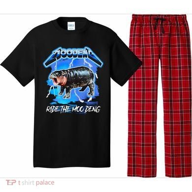 Moo Deng Hippo Ride The Moo Deng Pajama Set