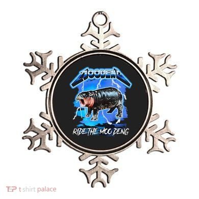 Moo Deng Hippo Ride The Moo Deng Ornament