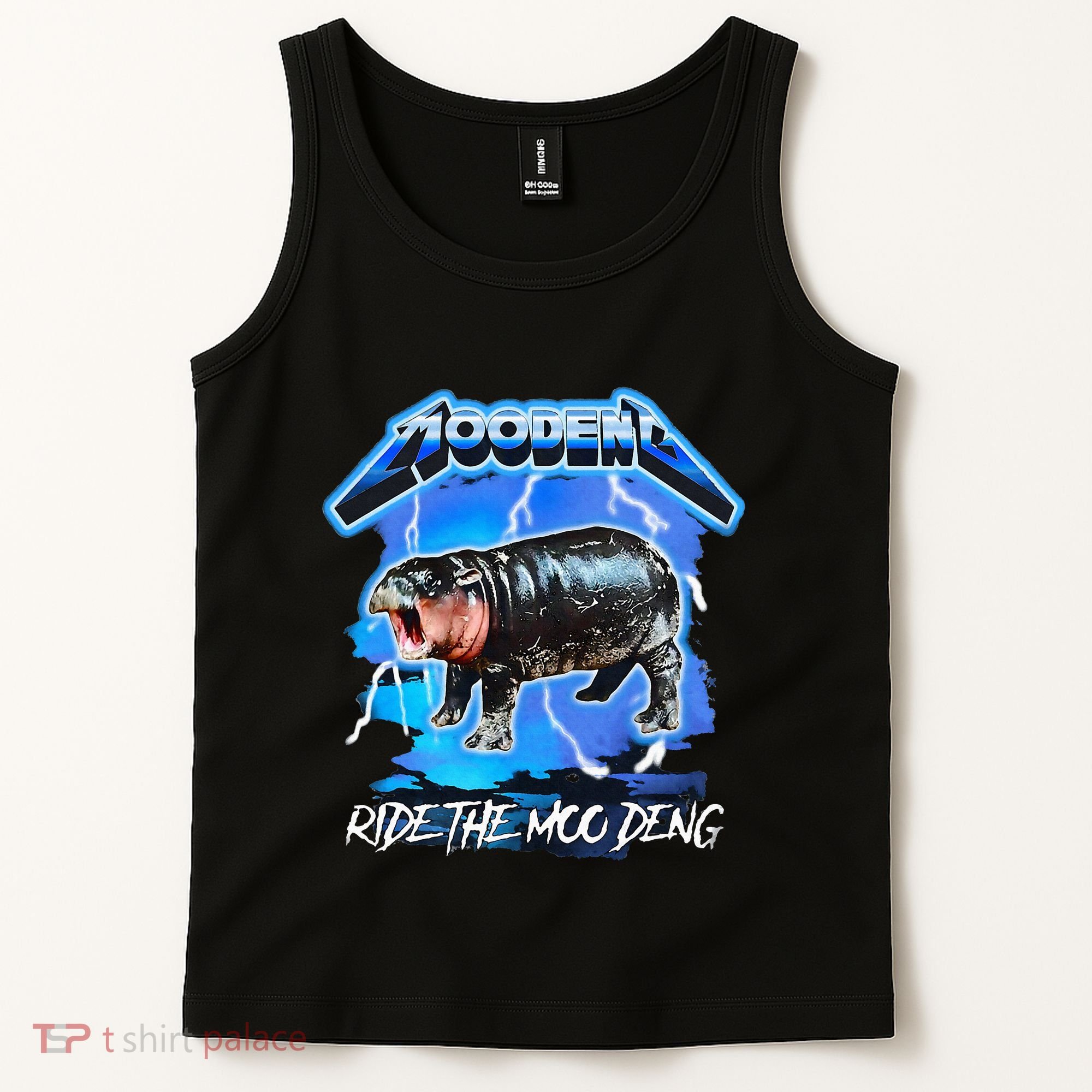 Moo Deng Hippo Ride The Moo Deng Tank Top