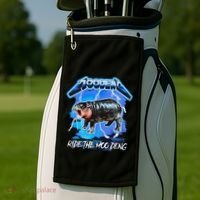 Moo Deng Hippo Ride The Moo Deng Golf Towel thumb 2