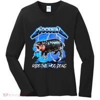 Moo Deng Hippo Ride The Moo Deng Women's Long Sleeve Shirt thumb 0