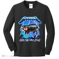 Moo Deng Hippo Ride The Moo Deng Kids Long Sleeve Shirt thumb 0