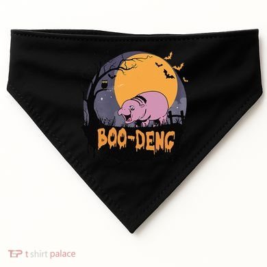 Moo Deng Halloween Boo Deng Halloween USA-Made Doggie Bandana