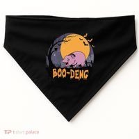 Moo Deng Halloween Boo Deng Halloween USA-Made Doggie Bandana thumb 0