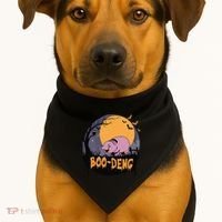 Moo Deng Halloween Boo Deng Halloween USA-Made Doggie Bandana thumb 1