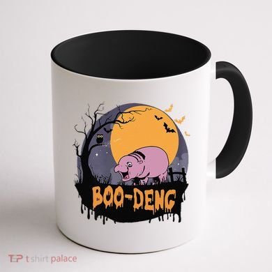 Moo Deng Halloween Boo Deng Halloween Coffee Mug back