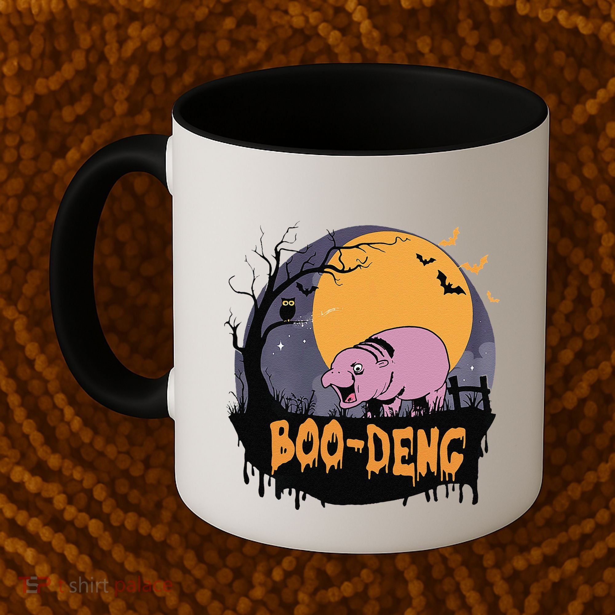 Moo Deng Halloween Boo Deng Halloween Coffee Mug
