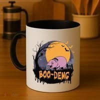Moo Deng Halloween Boo Deng Halloween Coffee Mug thumb 4