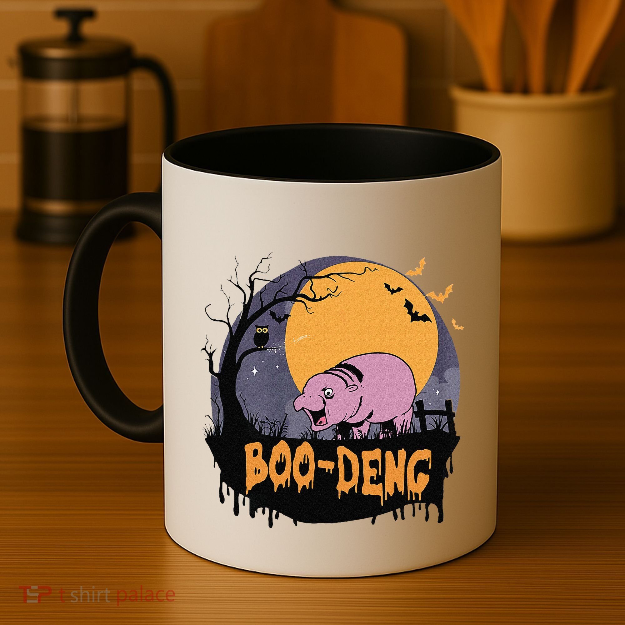 Moo Deng Halloween Boo Deng Halloween Coffee Mug