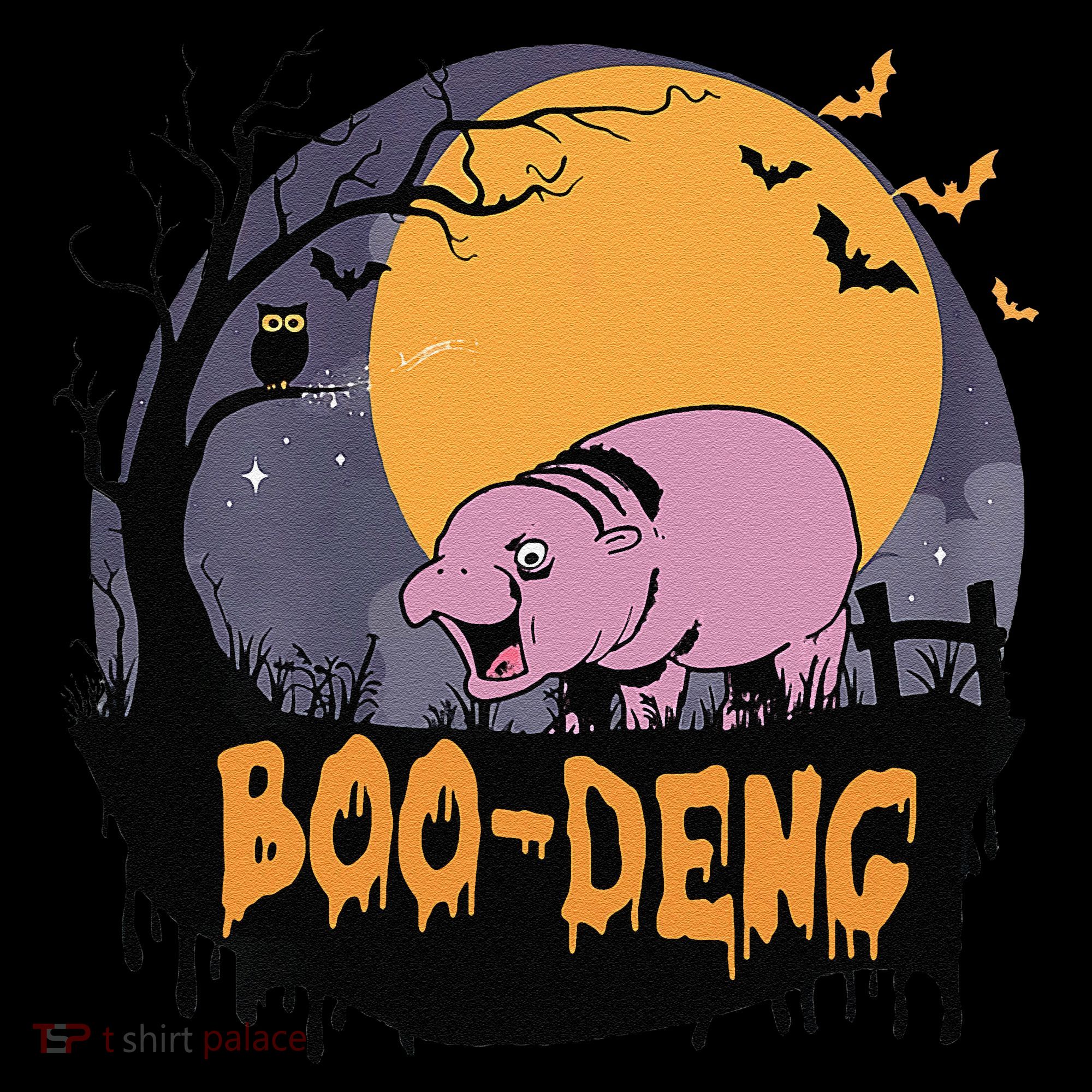 Moo Deng Halloween Boo Deng Halloween Women's Hoodie