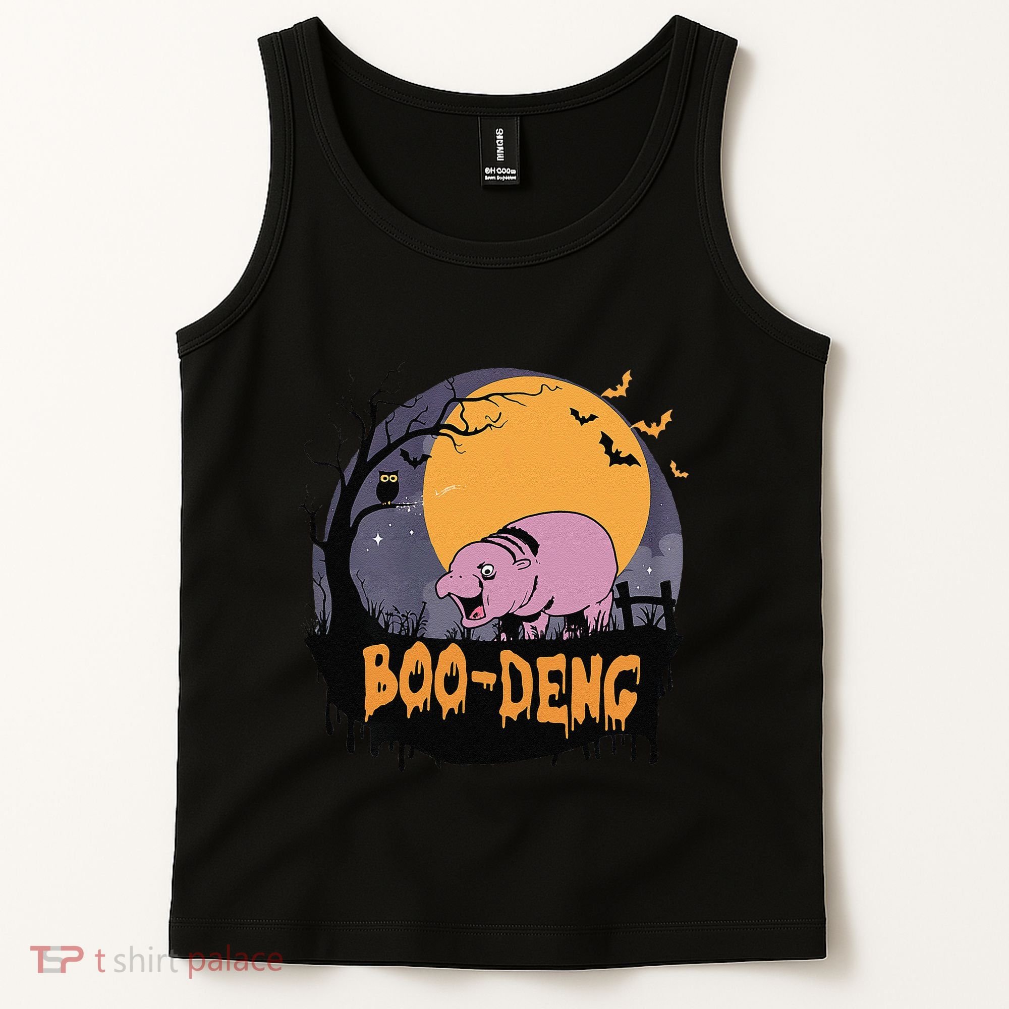 Moo Deng Halloween Boo Deng Halloween Tank Top