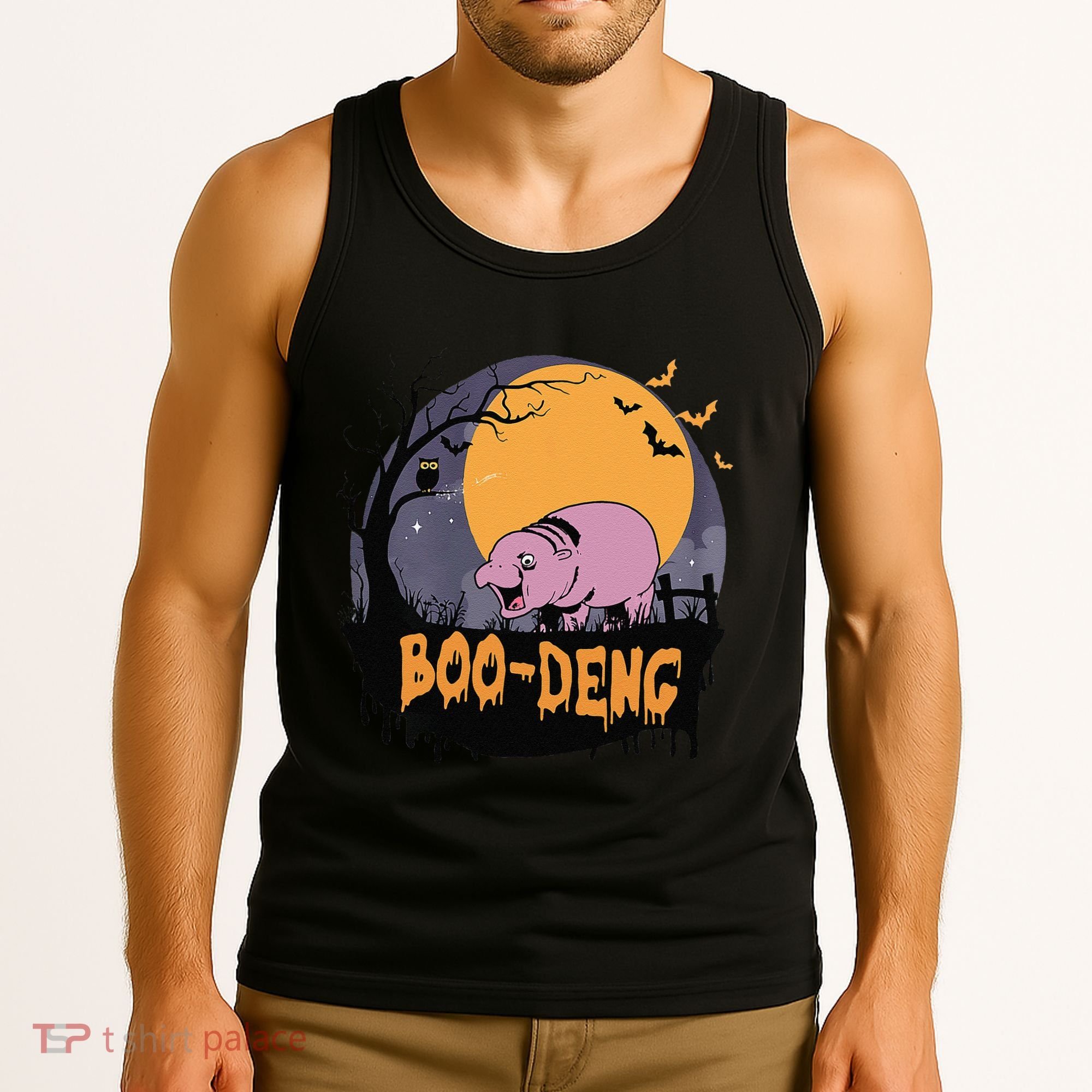 Moo Deng Halloween Boo Deng Halloween Tank Top